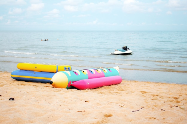 Banana boat na praia