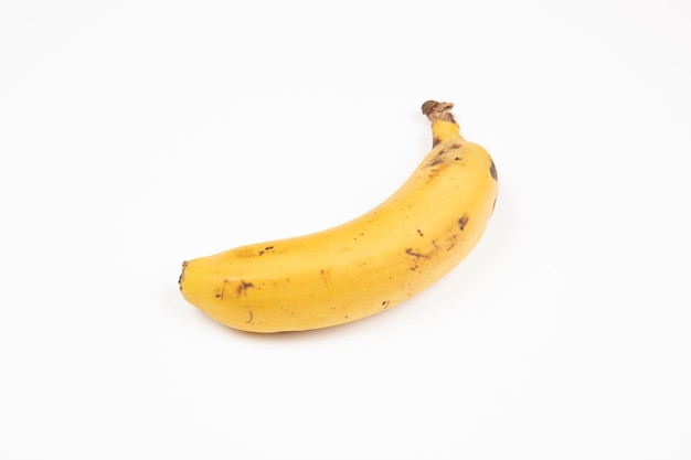 Banana das Canárias em um fundo branco