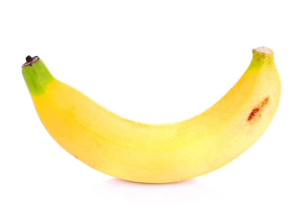 Banana em fundo branco