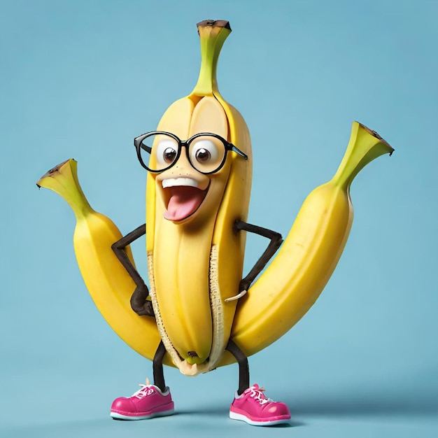 Foto banana engraçada.