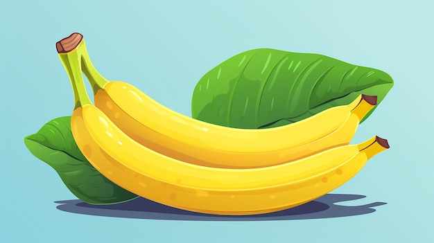 banana ilustração comida objeto fruta fresca