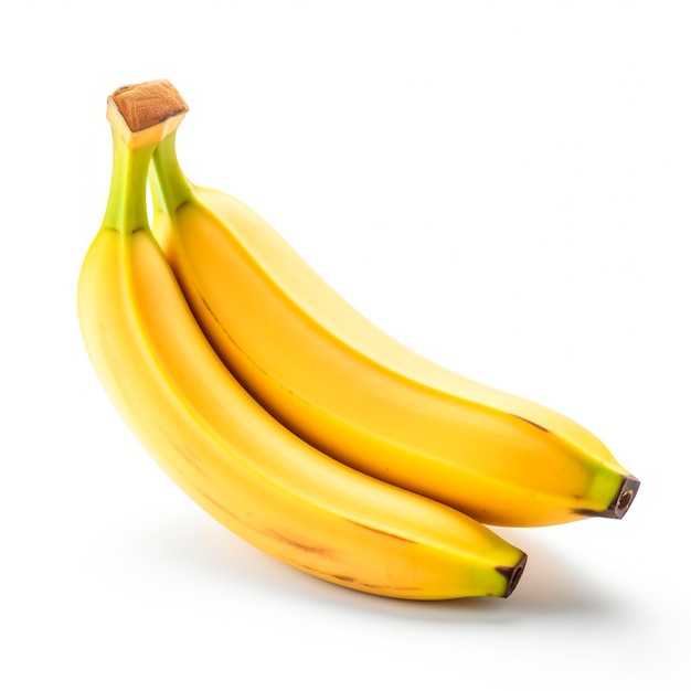 Banana isolada em um fundo branco