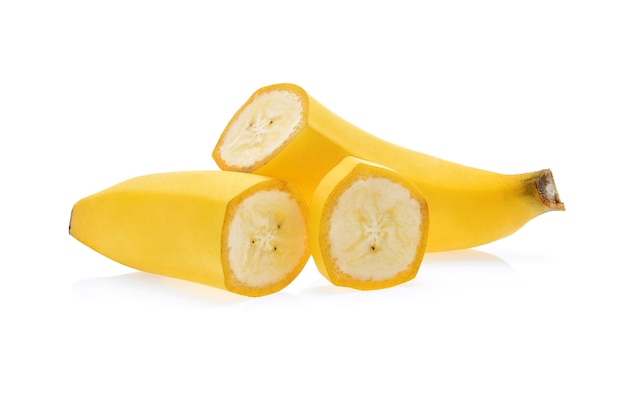 Banana isolada no branco.