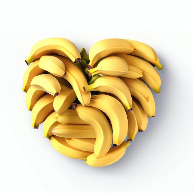 Banana Love A HeartShaped Delight Generative AI
