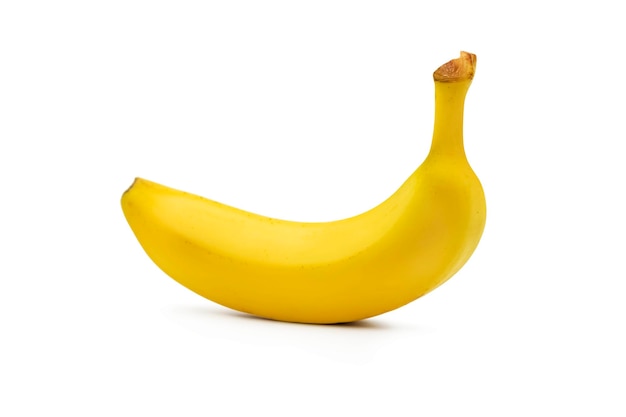 banana no fundo branco