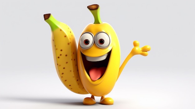 A banana pixar simple ai generativo