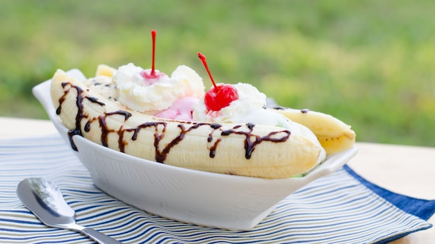 Foto banana split