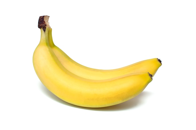 Bananas em fundo branco