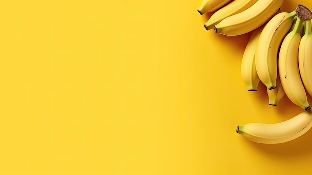 bananas em um fundo amarelo