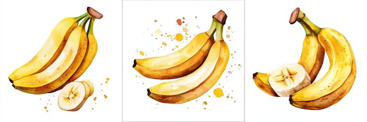 Bananas frescas de tonos amarillos vibrantes y textura suave