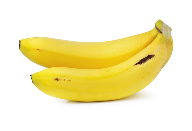 Bananas isoladas no fundo branco