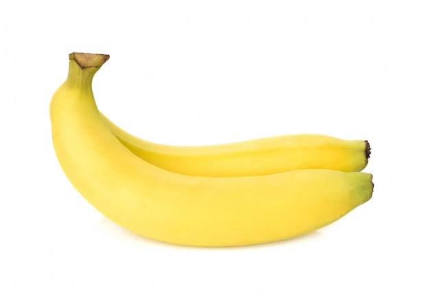 Foto banane getrennt auf weiß