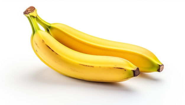 Banane isoliert auf weißem Hintergrund, Beschneidungspfad