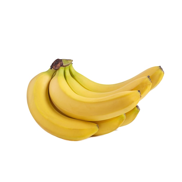 Foto banane isoliert auf weißem hintergrund für ihr design