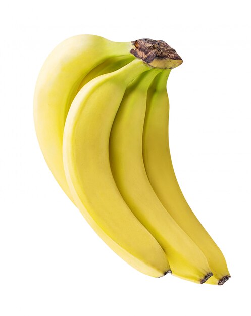 Banane isoliert. Beschneidungspfad