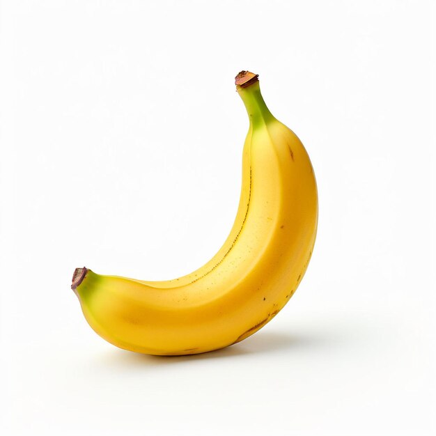 Banane mit klarem weißen Hintergrund