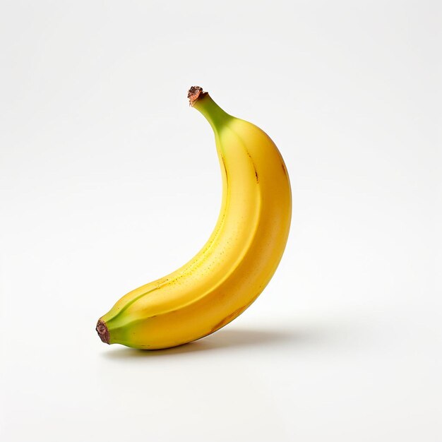 Banane mit klarem weißen Hintergrund