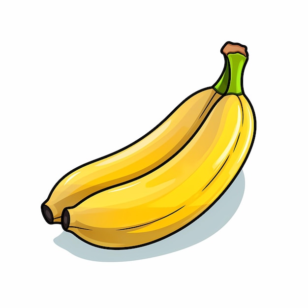 Bananen-Flach-Ikonen-Clipart