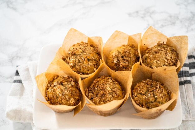 Bananen-Haferflocken-Muffins