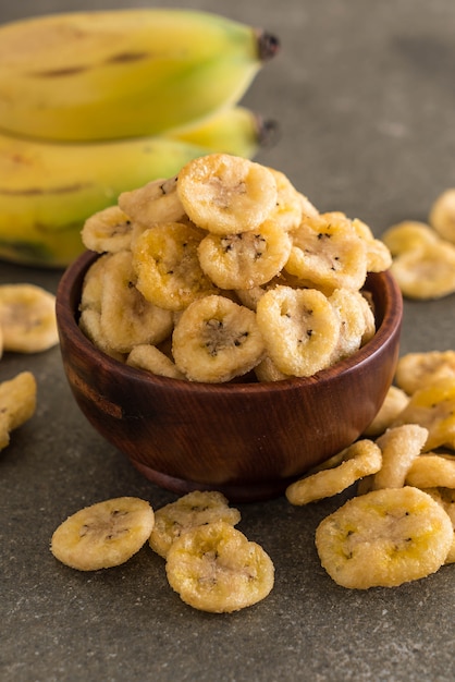 Bananen knusprige Chips