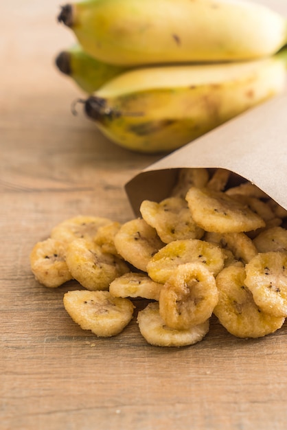 Bananen knusprige Chips