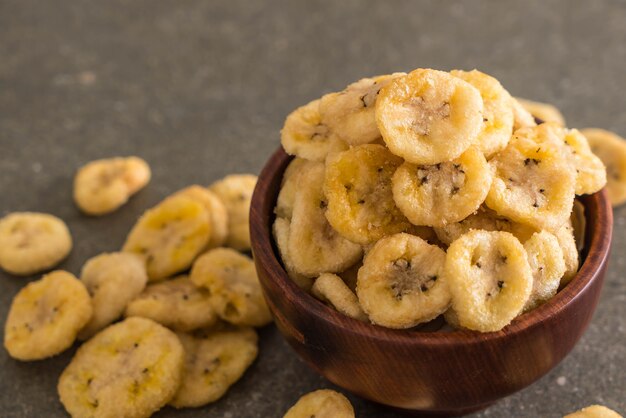 Bananen knusprige Chips