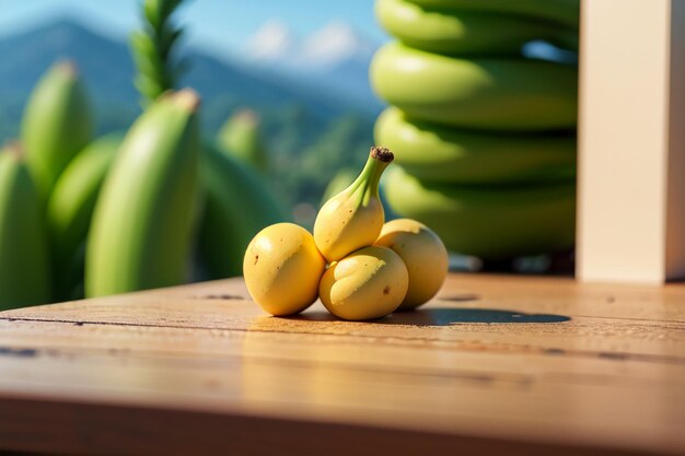 Bananen, köstliche Früchte, grünes Essen, Bio-Lebensmittel, Bananen-Hintergrund.