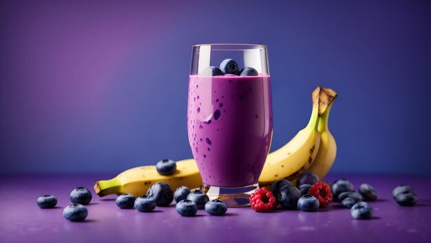 Bananen- und Blaubeeren-Smoothie