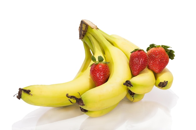 Bananen und Erdbeeren