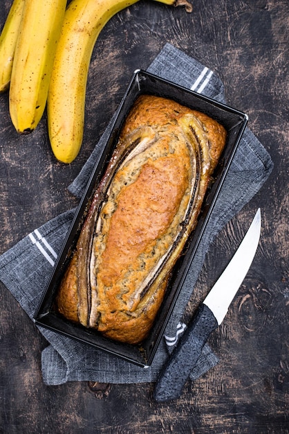 Bananenbrot oder Laibkuchen