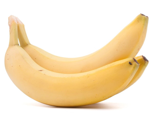 Bananenbündel isoliert auf weißem Hintergrund Ausschnitt
