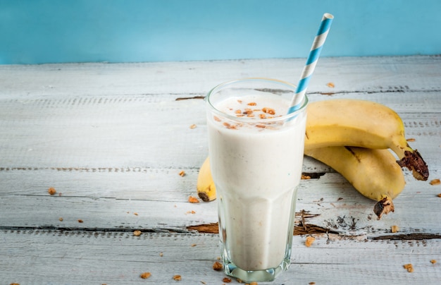 Bananenmilchshake oder Smoothie