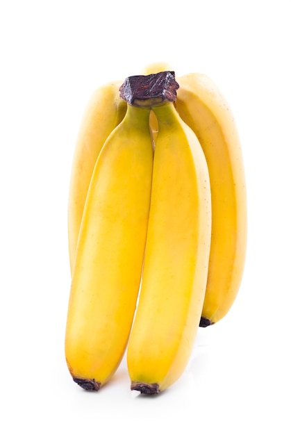 Bananenstauden lokalisiert auf weißem Hintergrund