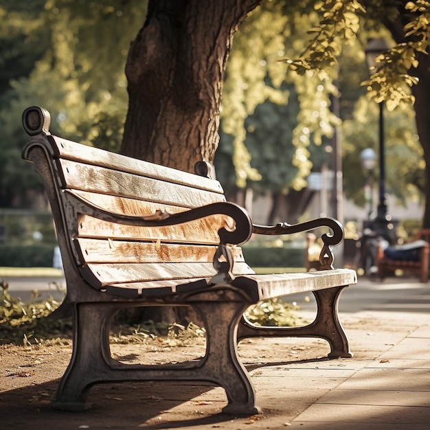 Foto banco em um parque