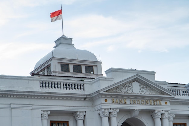 Foto banco de indonesia en el área de medan merdeka