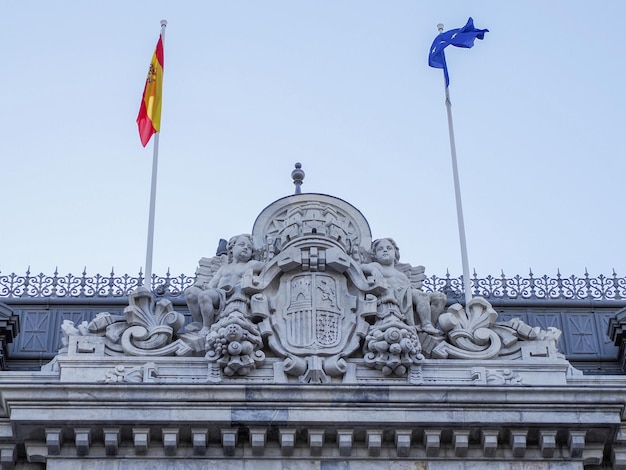 Banco sapin edifício do banco de espana em Madrid