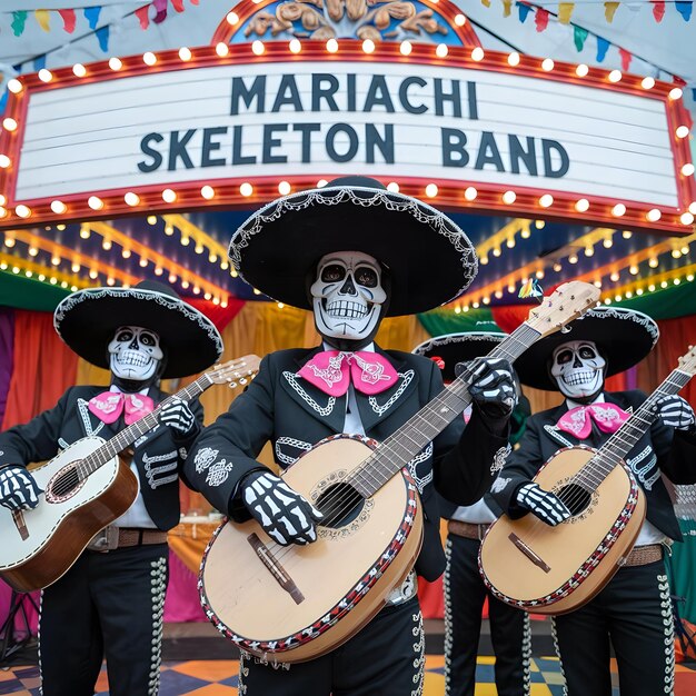 una banda con el nombre de banda leprecha en ella