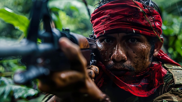 Foto bandana de guerrilheiro