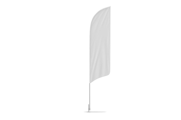 Bandeira branca em um poste