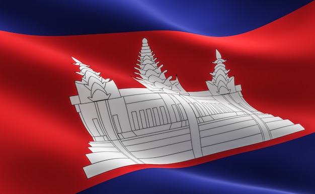 Bandeira cambojana