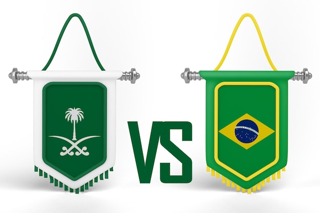 Foto bandeira da arábia saudita vs brasil copa do mundo