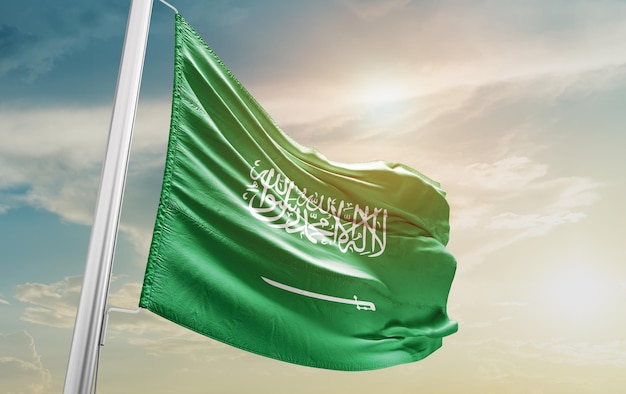 Foto bandeira da arábia saudita