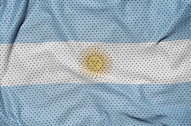 Bandeira da argentina impressa em malha de nylon poliéster