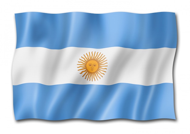 Bandeira da Argentina isolada