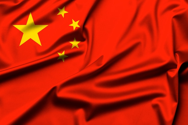 Bandeira da china como pano de fundo