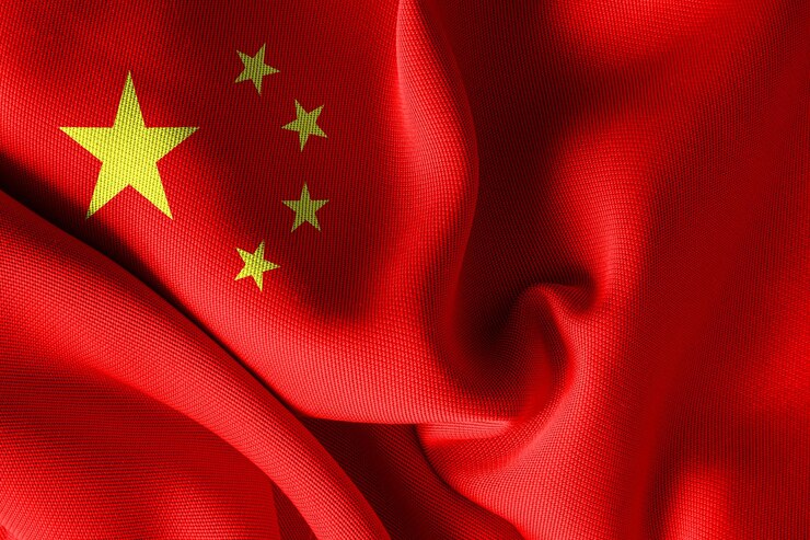 Foto bandeira da china hd 3d rendering um símbolo da independência nacional