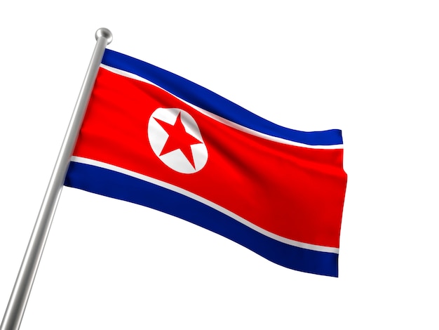 Bandeira da Coreia do Norte