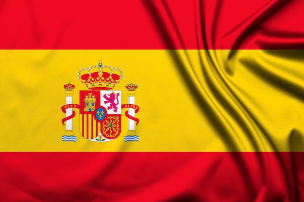 Bandeira da espanha como pano de fundo