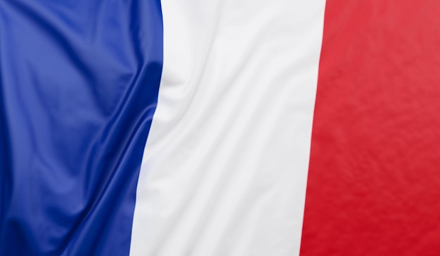 Foto bandeira da frança ao vento bandeira da frança página inteira