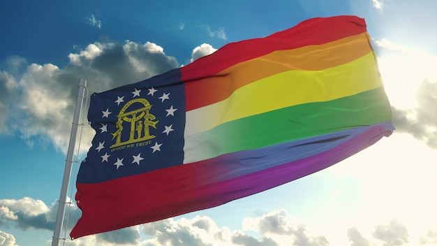 Bandeira da geórgia e lgbt